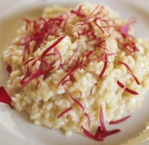 Risotto alle rose (Risotto with rose petals, Italy)